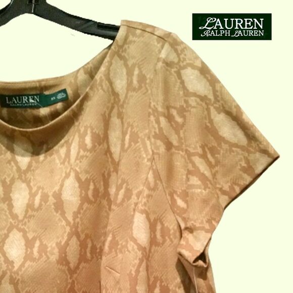 Lauren Ralph Lauren NEW Old Money Python Snake Sheath Dress - Picture 4 of 10